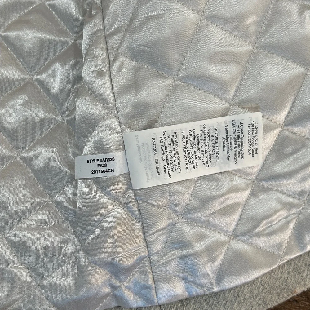 Crewcuts by J Crew Chateau Parka Jacket. Zip and button gray/cream/lavender sz 2
